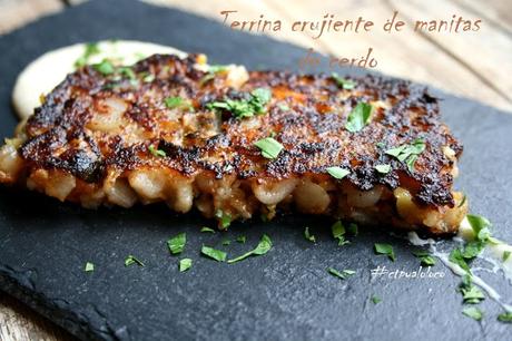 Terrina crujiente de manitas de cerdo