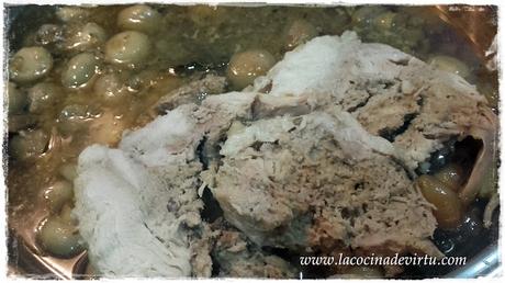 Redondo relleno con salsa whisky olla lenta