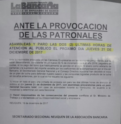 Sucursal BPN de Piedra del Águila de PARO