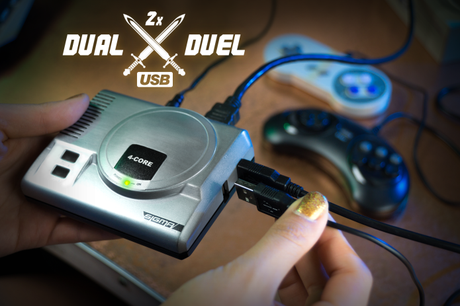 Una miniconsola que permite jugar 28 sistemas distintos como Playstation, Nintendo 64 y Sega