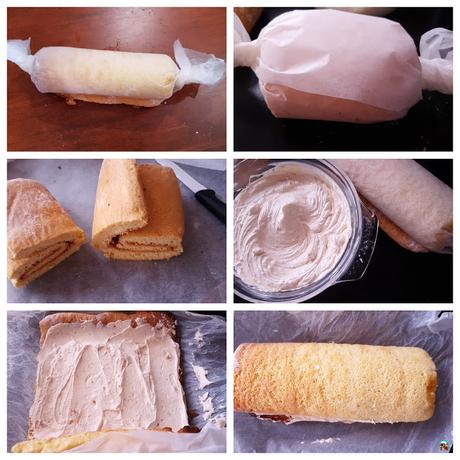 Bizcochos para brazos gitanos o troncos de navidad