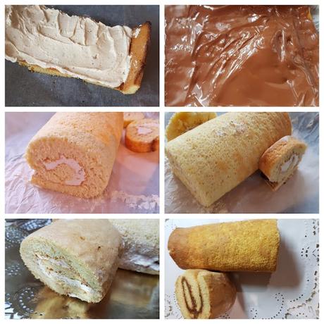 Bizcochos para brazos gitanos o troncos de navidad