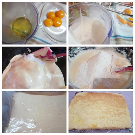 Bizcochos para brazos gitanos o troncos de navidad