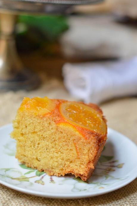 Bizcocho con naranja confitada
