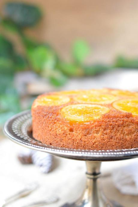 Bizcocho con naranja confitada