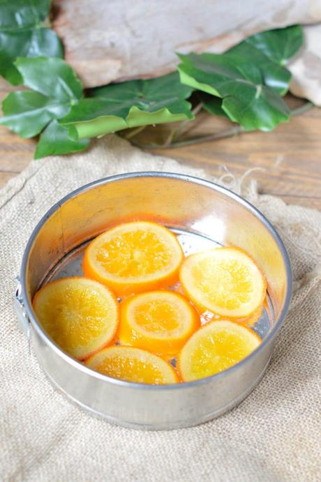Bizcocho con naranja confitada