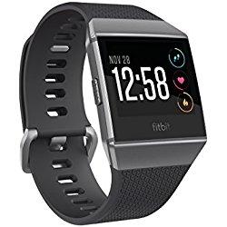 Fitbit Ionic - Smartwatch deportivo con GPS, música y sensor HR, color gris carbón/basalto