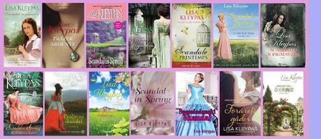 portadas del libro Escándalo en primavera, de Lisa Kleypas