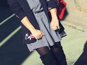 Vestido cuadros gorra