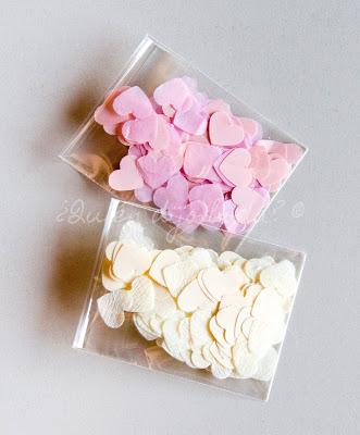 Bolsas de celofán con confetti