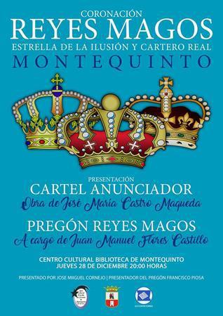 Cabalgata de Reyes Magos: acto de coronación, pregón y cartel