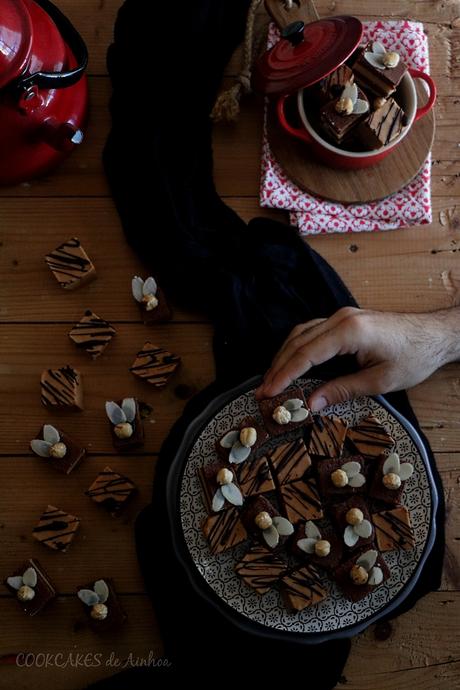 Bombón cremino de Turrón y Doble Praliné. Cookcakes de Ainhoa