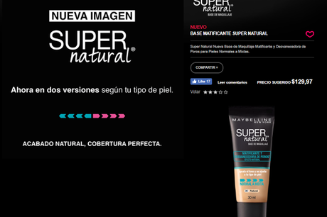 Reseña: Base Super Natural by Maybelline.