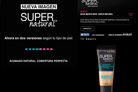 Reseña: Base Super Natural by Maybelline. Reseña: Base Super Natural by Maybelline.