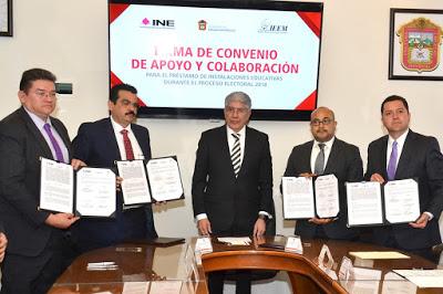 FACILITA GEM ESPACIOS EDUCATIVOS A INSTITUTOS ELECTORALES PARA COMICIOS DE 2018