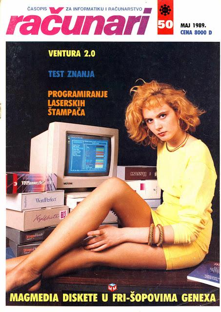 Portadas de revistas de los años ochenta de computadoras y mujeres Vintage Portadas de revistas de los años ochenta de computadoras y mujeres Vintage