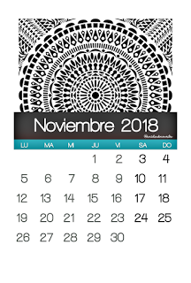 Calendario MANDALAR 2,018