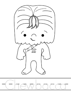 Hojas para colorear de STAR WARS , gratis