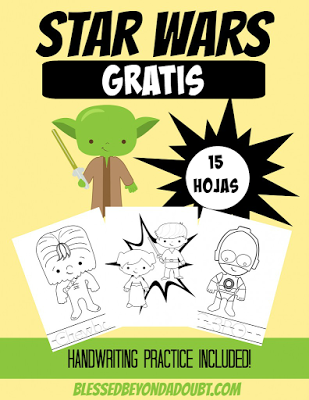 Hojas para colorear de STAR WARS , gratis