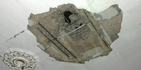 Un hogar de Gaza es alcanzado por un obús de mortero … disparado por los propios palestinos.