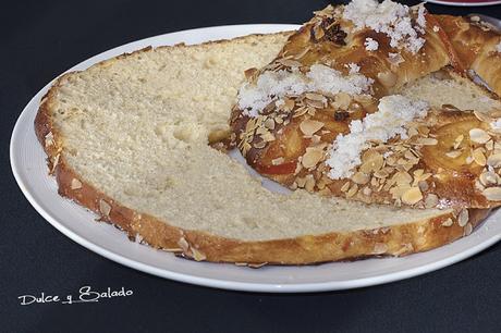 Roscon de Reyes relleno de Crema Pastelera de Chocolate