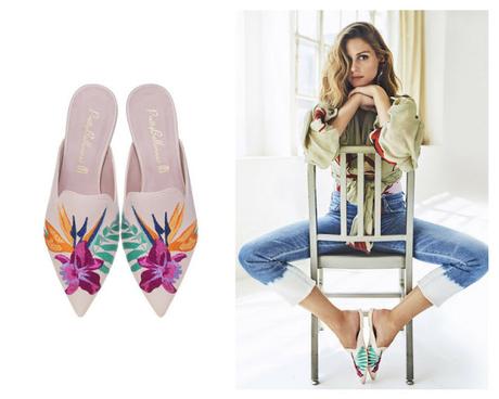 mules bailarinas zapatos de flores olivia palermo