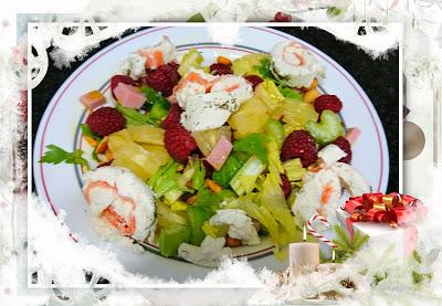 ENSALADA CRUJIENTE CON FRUTOS ROJOS