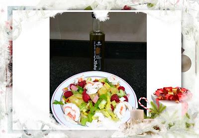 ENSALADA CRUJIENTE CON FRUTOS ROJOS