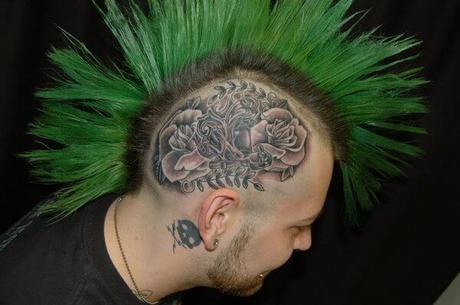 20 Tatuajes locos en la cabeza para valientes