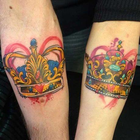 20 Ideas de tatuajes de coronas de reyes y reinas