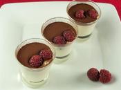 Chupito chocolate blanco frambuesas