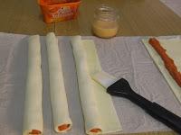 Aperitivo diversos de rollitos salados Aperitivo diversos de rollitos salados