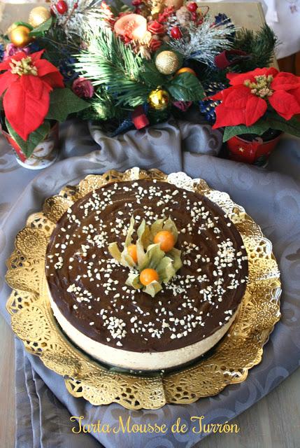Tarta mousse de turrón El Ágora de Ángeles Tarta mousse de turrón