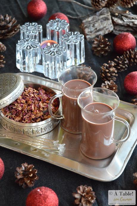 Chocolate a la Taza al Aroma de Rosas