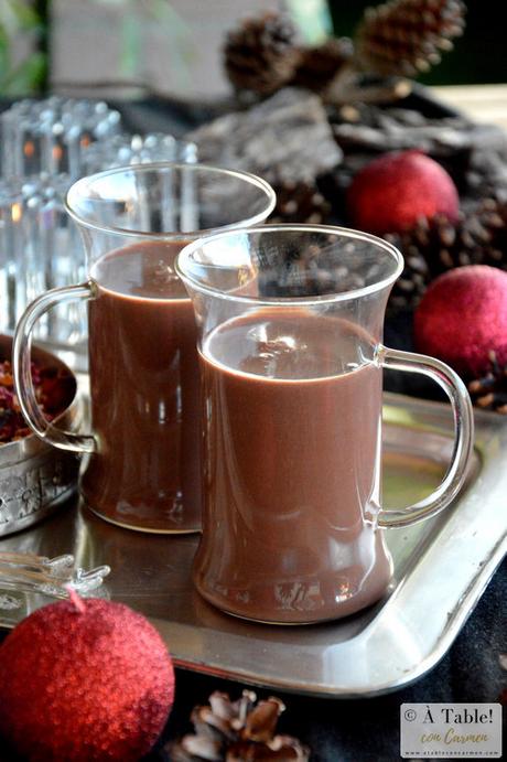 Chocolate a la Taza al Aroma de Rosas