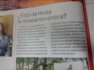 Artículo sobre la novela romántica en la revista Muy Interesante