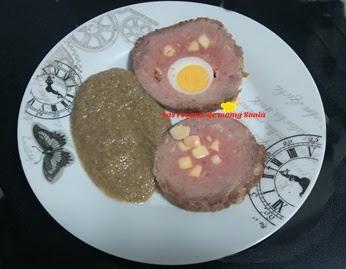 REDONDO DE CERDO RELLENO DE HUEVO, QUESO Y BACON DE MI AMIGA LOLI EN OLLA GM G