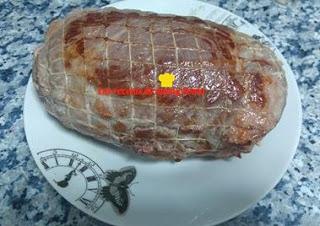 REDONDO DE CERDO RELLENO DE HUEVO, QUESO Y BACON DE MI AMIGA LOLI EN OLLA GM G