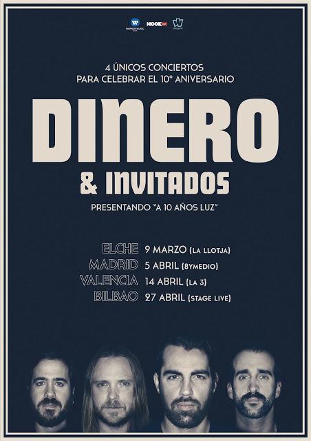 Dinero celebran su décimo aniversario regrabando canciones con amigos y con cuatro conciertos especiales