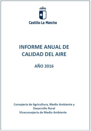 Informe sobre la Calidad del Aire en Castilla-La Mancha durante 2016