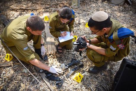Los investigadores de las IDF.