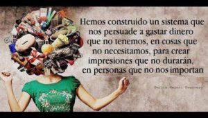 Un corto concepto del consumismo