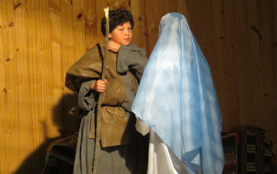 Pesebre viviente en la cena navideña de la Parroquia Ntra. Sra. del Camino