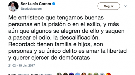 Carta abierta a Sor Lucía Caram
