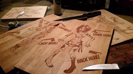 Tablas de cocina para cortar verduras con dibujos de Zombies