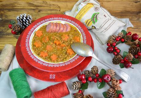 LENTEJAS DE LA SUERTE recetas de navidad, recetas de lentejas, lentejas, lentejas de la suerte, lentejas para fin de año, lentejas con cotechino, lentejas con butifarra, receta de lentejas italiana, las delicias de mayte,