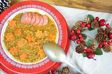 LENTEJAS DE LA SUERTE recetas de navidad, recetas de lentejas, lentejas, lentejas de la suerte, lentejas para fin de año, lentejas con cotechino, lentejas con butifarra, receta de lentejas italiana, las delicias de mayte,