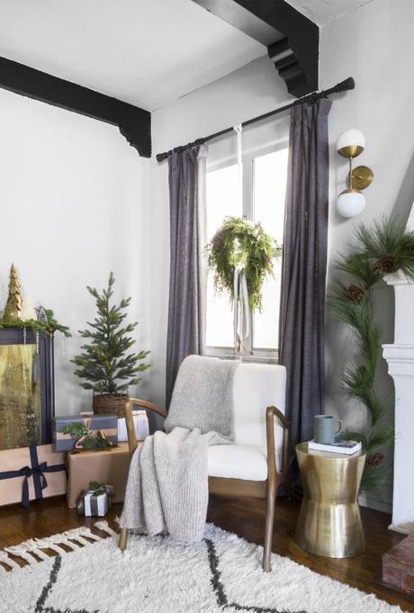 Decoración navideña de inspiración nórdica. InterioresChic02