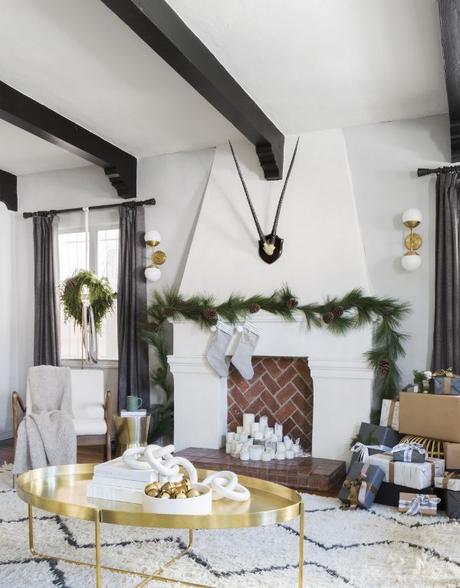 Decoración navideña de inspiración nórdica. InterioresChic03