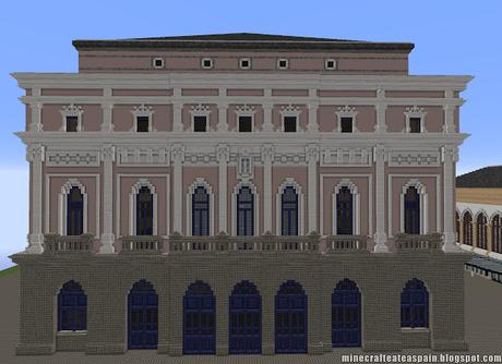 Réplica Minecraft del Teatro Principal de Burgos, España.